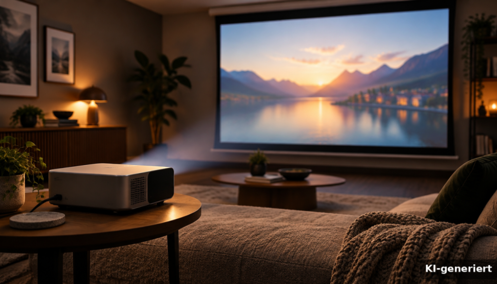 KI-generiertes Symbolbild: 4K-Beamer für das Heimkino